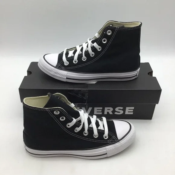 Converse Chuck Taylor All Star High Top Black Sneakers M9160 Womens Size 6.5 NEW - Picture 2 of 6